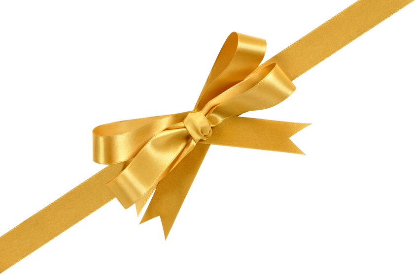 Gold Gift Bow